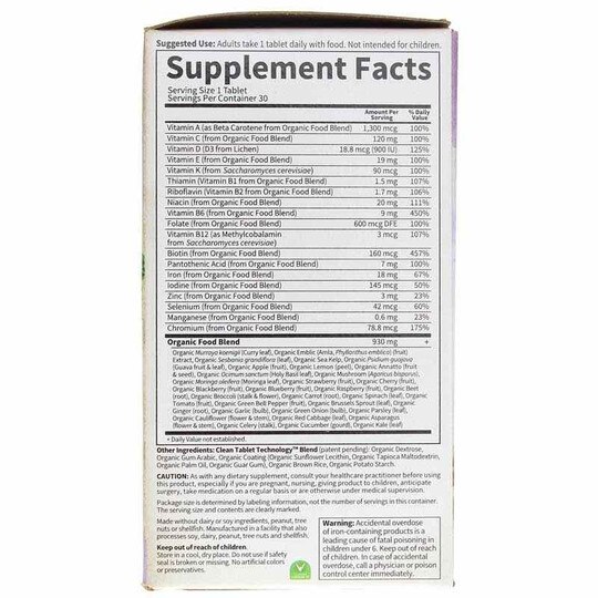Prenatal Once Daily Whole Food Multivitamin, GOLM